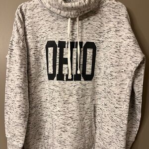 J. America Gray Ohio Cowl Neck Pullover